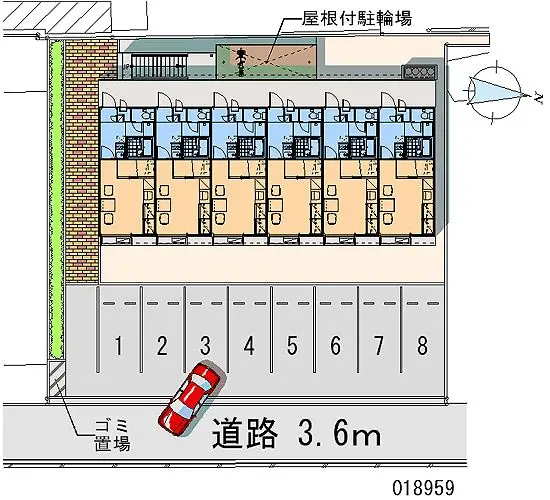★手数料０円★天理市三昧田町　月極駐車場（LP）